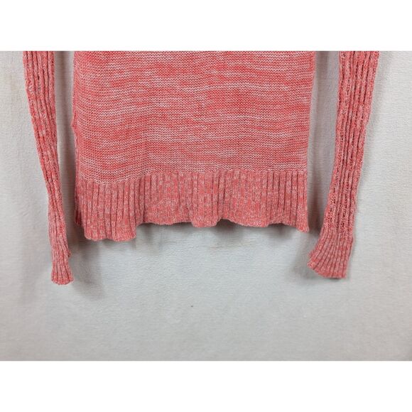Roxy Hooded Knit Sweater Red/Pink Women's Size Large - Picture 13 of 13